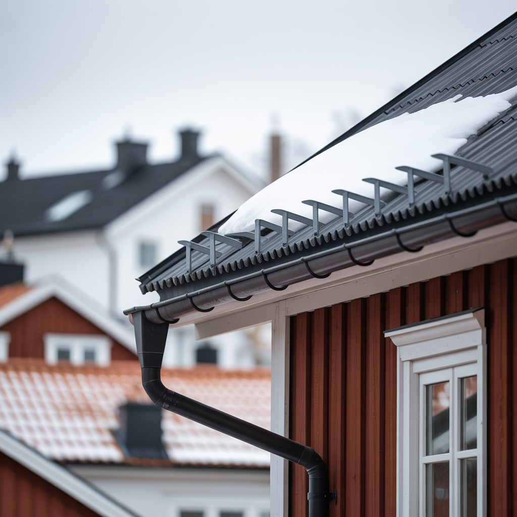 snorasskydd pa tak kostnad regler och montering